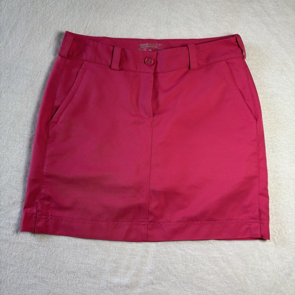 Nike Golf Dri Fit Tour Performance bright hot pink skort Size 6 Pockets